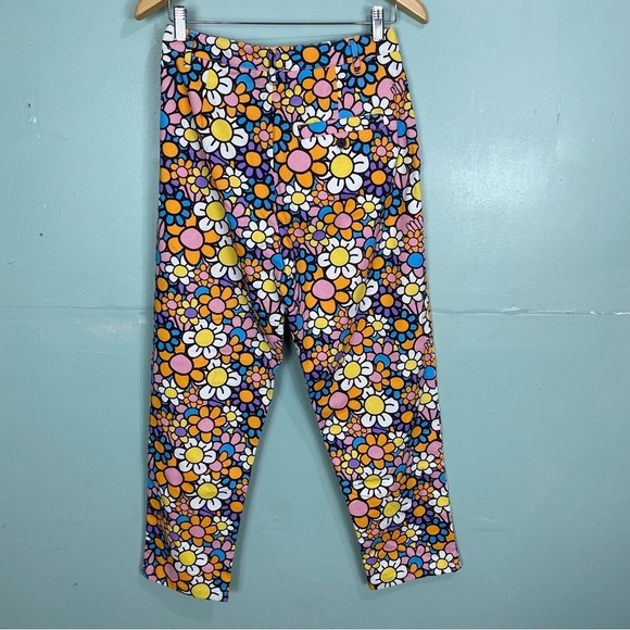 Lazy Oaf Floral Pants Sz UK‎ 10, US 6 All Over Flowers Peggy - Picture 2 of 5